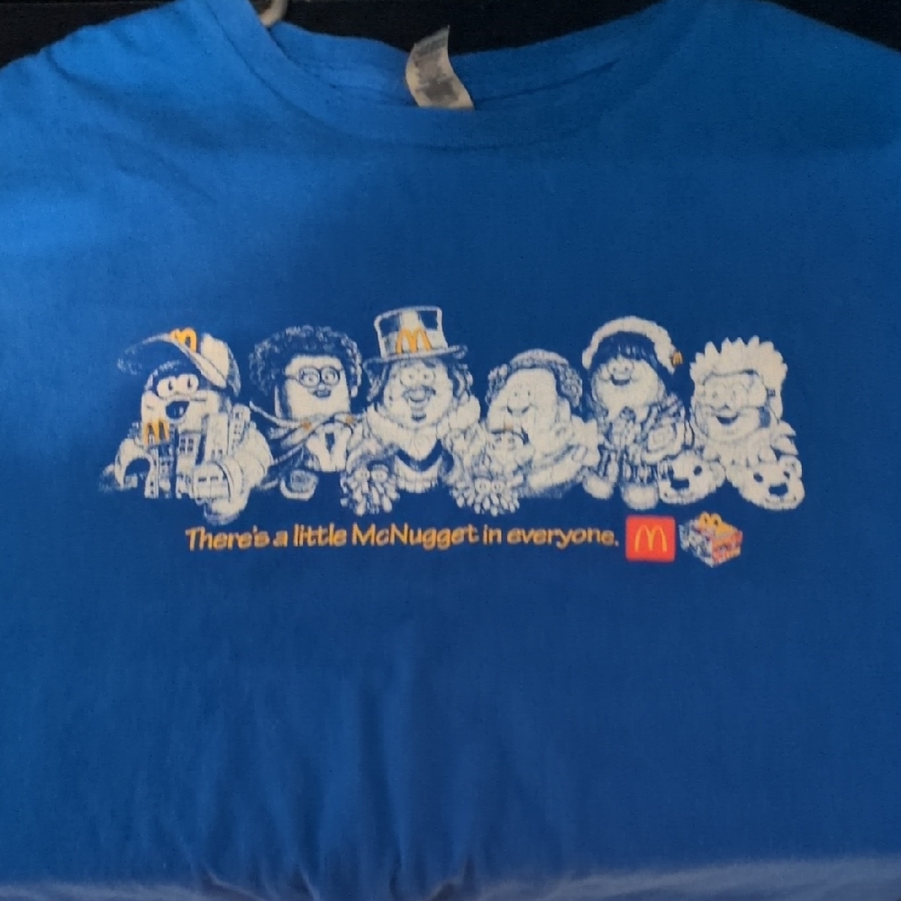 McDonald's Blue Graphic Mens Tee